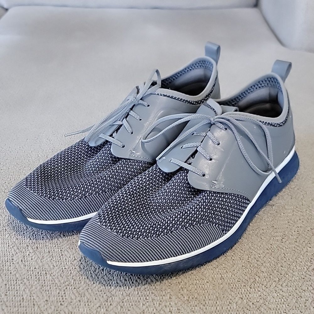 Cole Haan Grand Motion OS Knit Gray Blue Sneakers Shoes - Size 11.5M